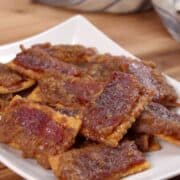 Bacon Crackers appetizer on plate