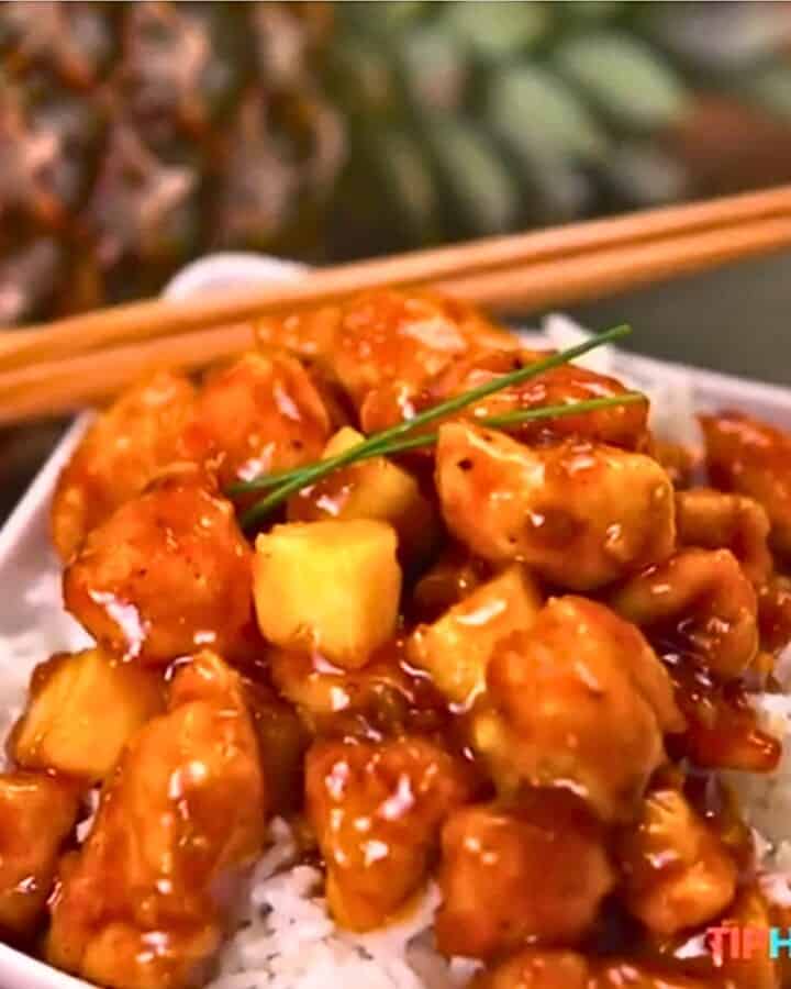 Pineapple Ginger Chicken (with Video)