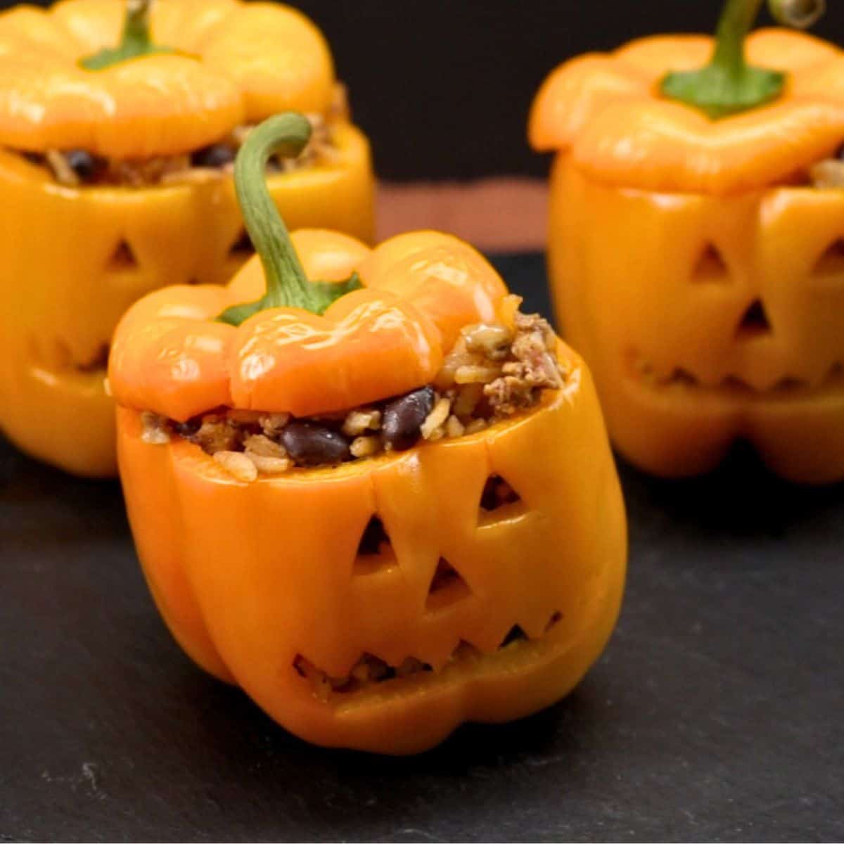 Pumpkin Patch Stuffed Peppers